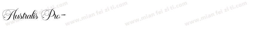 Australis Pro字体转换